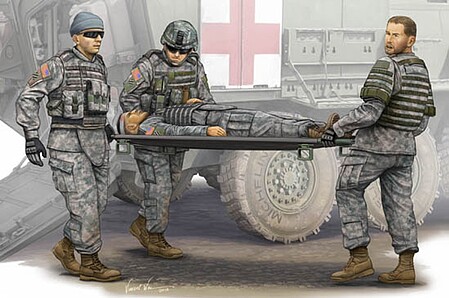 Modern US Army Ambulance Team