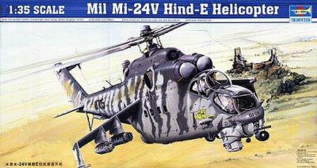 Trumpeter Mil Mi24V Hind E Helicopter Plastic Model Kit 1/35 Scale #5103