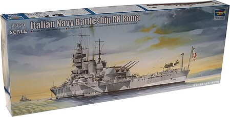 Trumpeter RN Roma Italian Navy Battleship 1943 Plastic Model Military Ship 1/350 Scale #5318