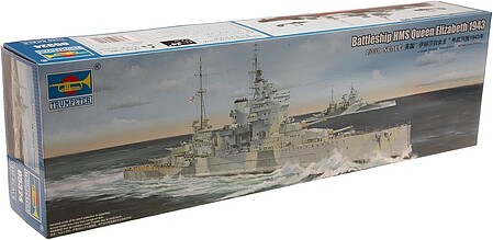 Trumpeter HMS Queen Elizabeth British Battelship 1943 Plastic Model Military Ship 1/350 Scale #5324