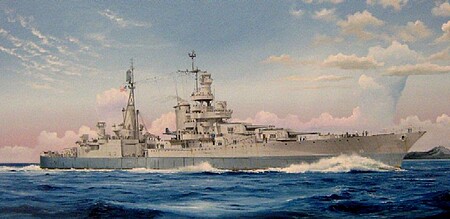 USS Indianapolis CA-35 Cruiser 1945