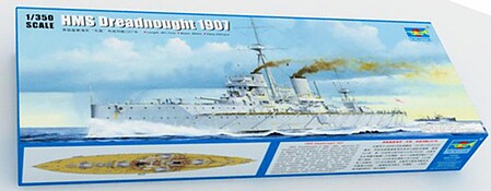 Trumpeter HMS Dreadnought WWI British Battleship 1907 Plastic Model Military Ship 1/350 Scale #5328