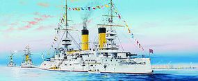 Trumpeter Tsesarevich Russian Navy Battleship 1904 Plastic Model Military Ship Kit 1/350 Scale #5338