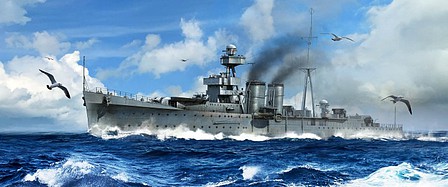 Trumpeter HMS Calcutta British Light Cruiser Plastic Model Military Ship Kit 1/350 Scale #5362