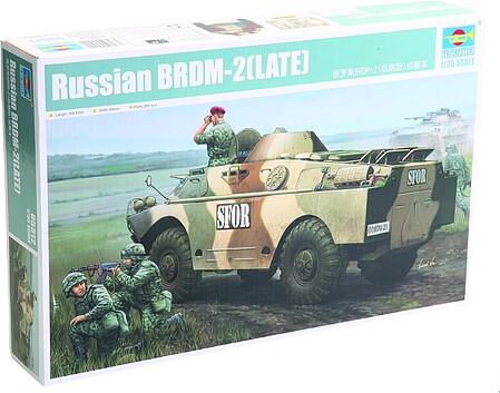 Trumpeter Russian BRDM-2 Amphibious Armored Patrol Car Plastic Model Military Kit 1/35 Scale #5512