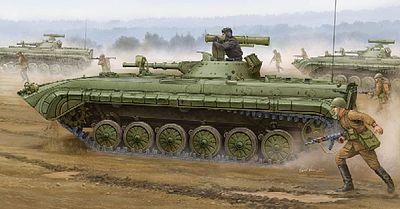 Trumpeter Soviet BMP-1P Infantry Fighting Vehicle Plastic Model Military Kit 1/35 Scale #5556