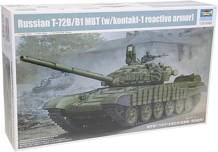 Trumpeter Russian T-72B/B1 Main Battle Tank Plastic Model Military Vehicle Kit 1/35 Scale #5599