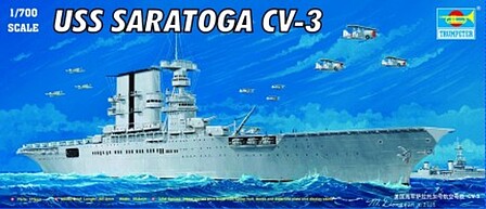 Trumpeter USS Saratoga CV3 Aircraft Carrier Plastic Model Military Ship 1/700 Scale #5738