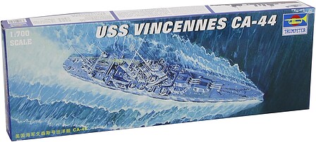 Trumpeter USS Vincennes CA44 Heavy Cruiser Plastic Model Military Ship 1/700 Scale #5749