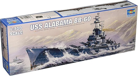 Trumpeter USS Alabama BB60 Battleship Plastic Model Military Ship 1/700 Scale #5762