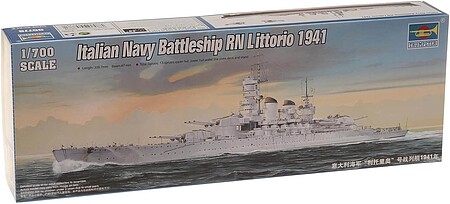 Trumpeter RN Littorio Italian Navy Battleship 1941 Plastic Model Military Ship 1/700 Scale #5778