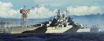 1/1200 WWII BB-43 USS Tennessee 3D Printed Gray 