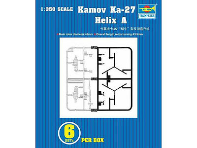 Trumpeter Kamov KA27 Helix A Plastic Model Aircraft Accessory 1/350 Scale #6213