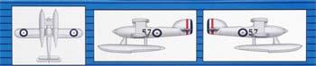 Trumpeter HMS FAIREY III F Plastic Model Aircraft Kit 1/350 Scale #6252