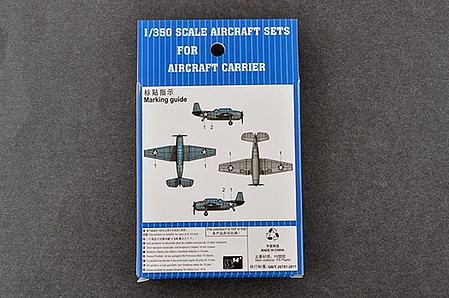 Trumpeter TBF Avenger (4) Plastic Model Military Aircraft Kit 1/350 Scale #6408