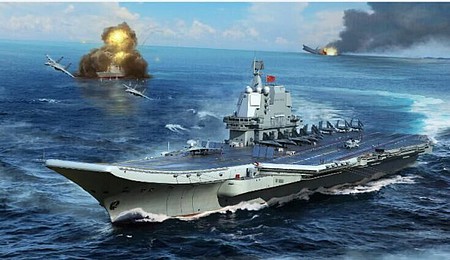 Trumpeter PLA Chinese Navy Type 002 Aircraft Carrier Plastic Model Military Ship Kit 1/700 #6725