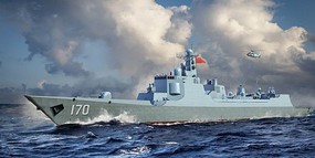 Trumpeter PLA Chinese Navy Type 052C Destroyer Plastic Model Military Ship Kit 1/700 Scale #6730