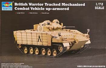 Trumpeter British Warrior Tracked MCV Plastic Model Military Vehicle 1/72 Scale #7102