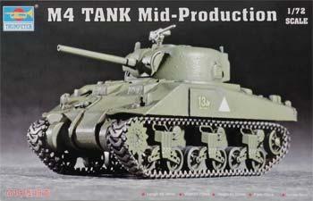 Scale model tank 1:72  M4 Sherman 