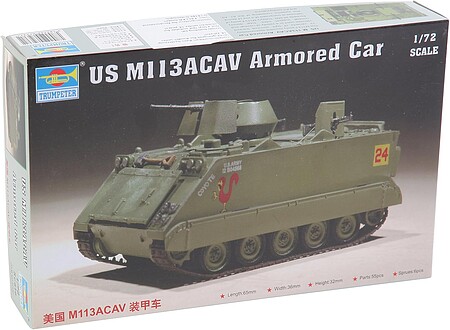 Trumpeter US M113 Armored Cavalry Assault Vehicle Plastic Model Military Vehicle 1/72 Scale #7237