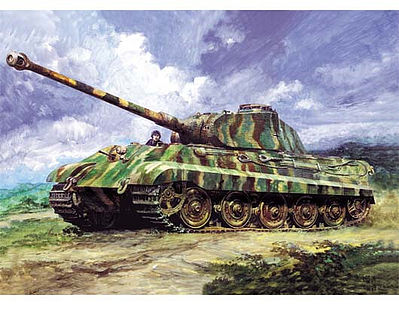 Trumpeter German Type VI-B SdKfz.182 King Tiger Tank Plastic Model Military Vehicle 1/16 Scale #907