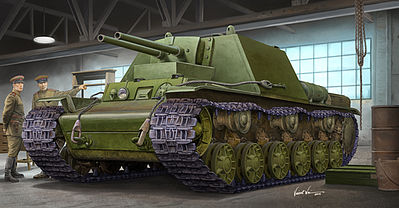 Trumpeter Soviet KV-7 Object 227 Tank Plastic Model Military Vehicle Kit 1/35 Scale #9504