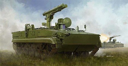 Trumpeter Russian 9P157-2 Khrizantema-S Anti-Tank Plastic Model Military Vehicle Kit 1/35 Scale #9551