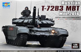 Trumpeter Russian T72B3 Mod 2016 Main Battle Tank Plastic Model Tank Kit 1/35 #9561