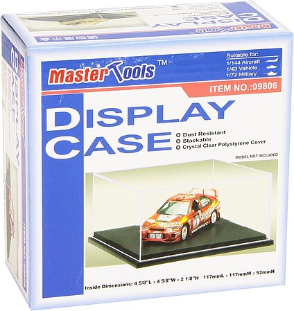 Trumpeter 1/43 Car, 1/72 Military & 1/144 Plane Display Case Plastic Model Display Case #9806