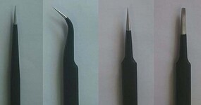 Tweezers Set (4) Clamp Tweezer #9957