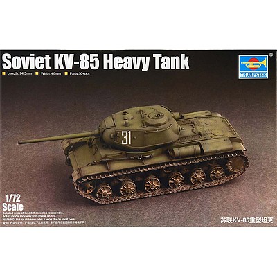Trumpeter Soviet KV85 Heavy Tank Plastic Model Military Vehicle Kit 1/72 Scale #k127