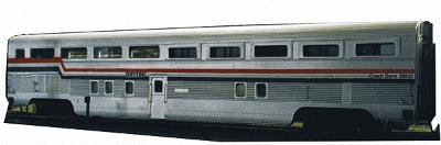Train-Station Budd Hi-Level Coach Dorm Kit (Undecorated) HO Scale Model Railroad Train #818