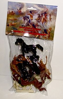 ToySoldiers Plains Indians Mounted Figure Playset (6) Plastic Model Military Figure 1/32 Scale #16