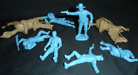 ToySoldiers Civil War Cavalry Dismounted w/Casualties Plastic Model Military Figure 1/32 #17