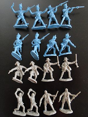 ToySoldiers The Alamo Combat Texan & Mexican Playset (16) Plastic Model Military Figure 1/32 #25