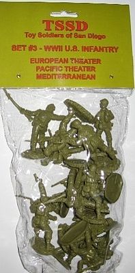 ToySoldiers WWII US Infantry Debut of the Dogface Troops Figures Plastic Model Military Figure 1/32 #3