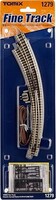 Tomy Remote Curved Turnout (Points) CPL317/280-45 Left Hand N Scale Model Railroad Track #1279 Tomy Remote Curved Turnout (Points) CPL317/280-45 Left Hand N Scale Model Railroad Track #1279