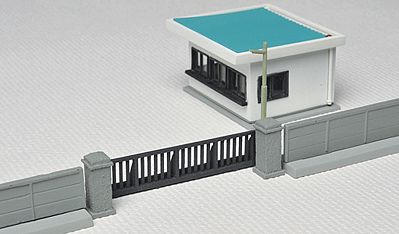 Tomy United Oil Co. Security Guard Station & Accessories (E) Kit N Scale Model Railroad #229162