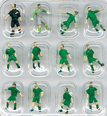 Tomy Soccer Team B (Green) N Scale Model Railroad Figure #255062
