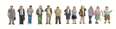 Tomy Standing People (12) N Scale Model Railroad Figure #265481