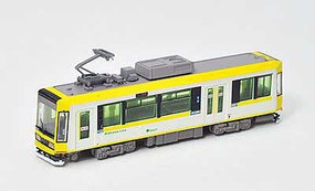 Tomy Type 8900 Streetcar Unpowered Tokyo Metropolitan Bureau of Transportation 8907 (2015, white, yellow) N-Scale Tomy Type 8900 Streetcar Unpowered Tokyo Metropolitan Bureau of Transportation 8907 (2015, white, yellow) N-Scale