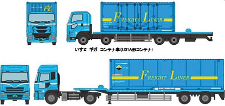 Tomy Japan Frtlnr Tract/trlr - N-Scale