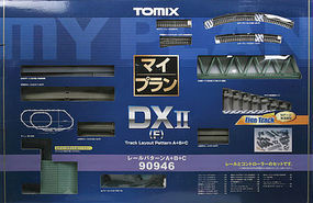 Tomy DX II Over-Under w/Siding Track Set N Scale Model Railroad #90946 Tomy DX II Over-Under w/Siding Track Set N Scale Model Railroad #90946