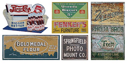 O Scale Ghost Sign Decals #38 