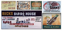 T2-Decals Food Signs #4 N-Scale T2-Decals Food Signs #4 N-Scale