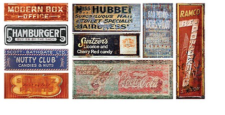 T2-Decals Ghost Signs #7 - N-Scale