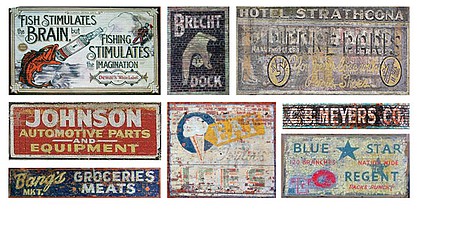 T2-Decals Ghost Signs #15 - N-Scale