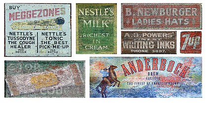 T2-Decals Ghost Signs #23 - N-Scale