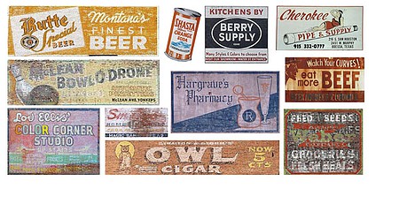 T2-Decals Ghost Signs #29 - N-Scale