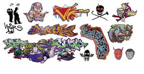 T2-Decals Graffiti #25 N-Scale T2-Decals Graffiti #25 N-Scale